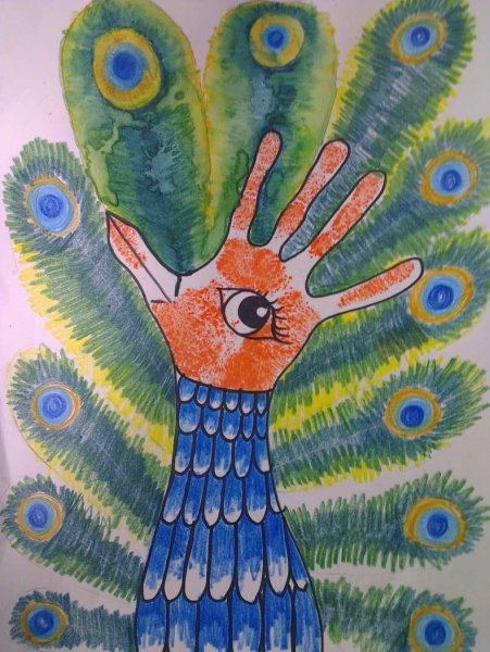 Рисование с помощью руки