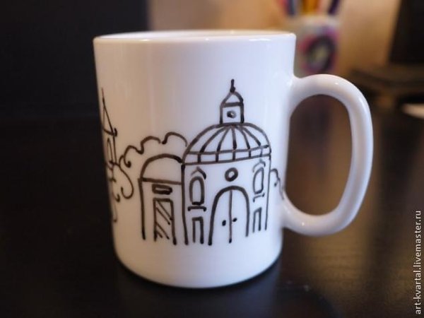 Красивые кружки фломастером