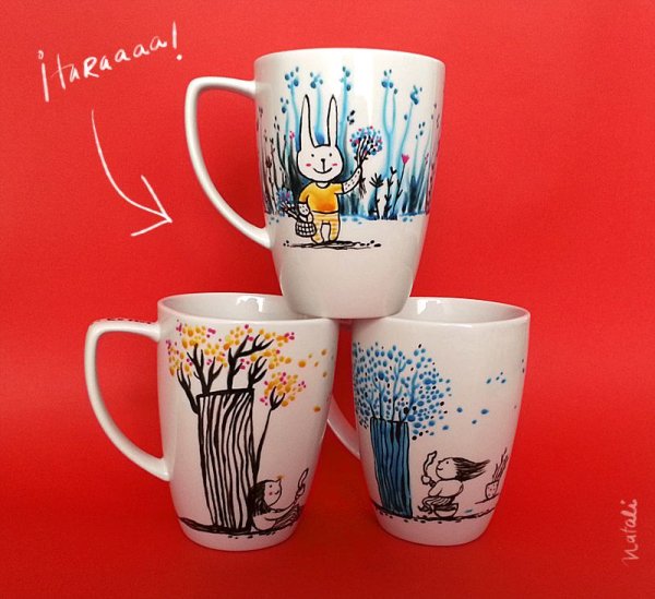 Керамическая Кружка с рисунком