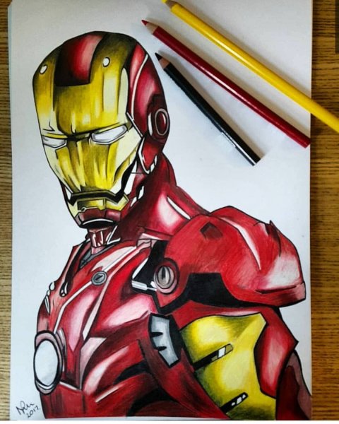 Железный человек для рисования