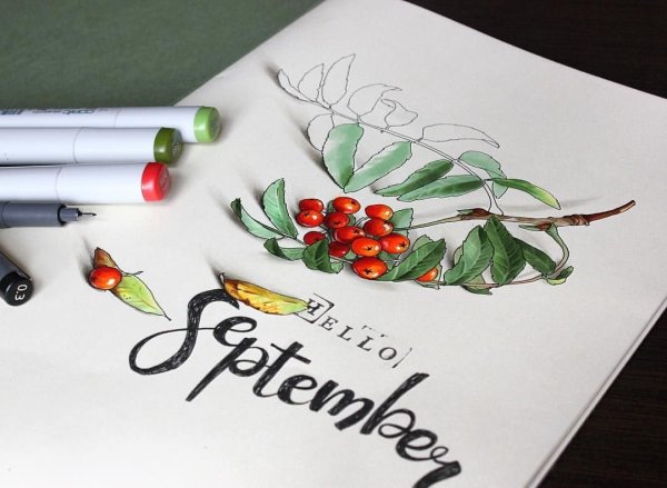 Лёгкие рисунки фломастнроми