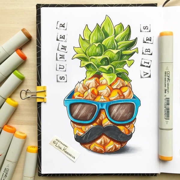 Скетчбук для рисования фломастерами