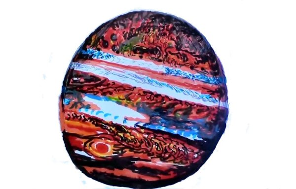 Юпитер красками