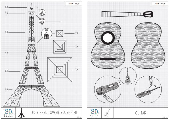 Чертежи для 3д ручки