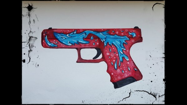 CS go Glock 18 водяной