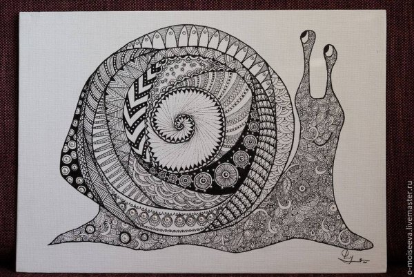 Техника рисования Зентангл