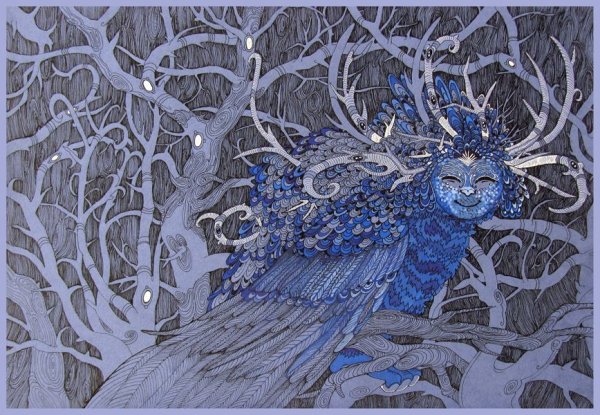 Рисунок на тонированной бумаге