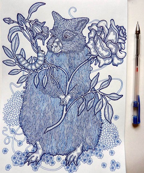 Теги гелевой ручкой