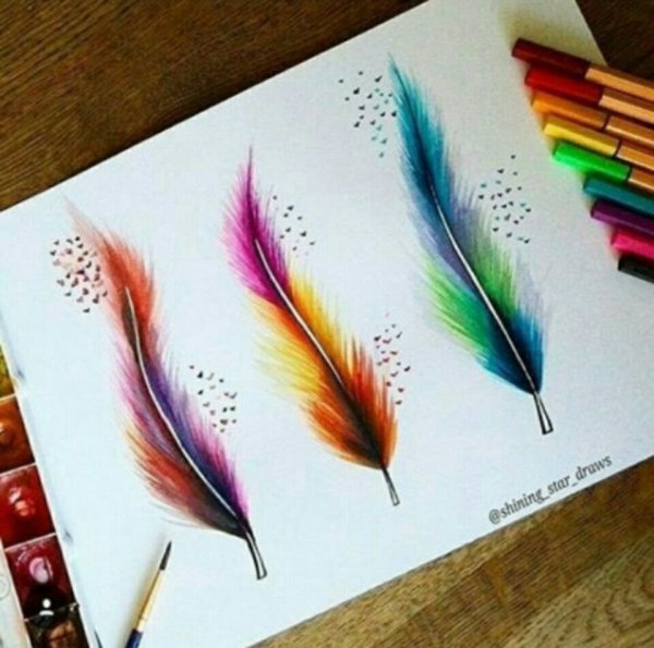 Рисунки яркие простые