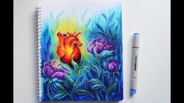 Рисунки разноцветные легкие