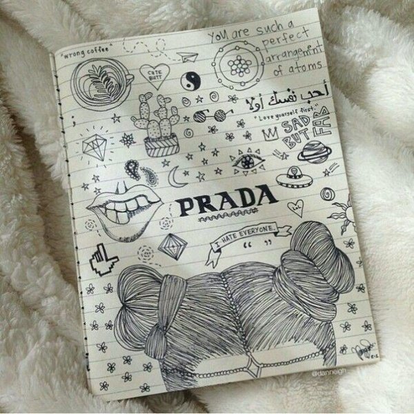 Скетчбук в стиле тумблер