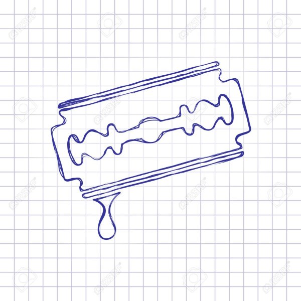 Лезвие нарисовать