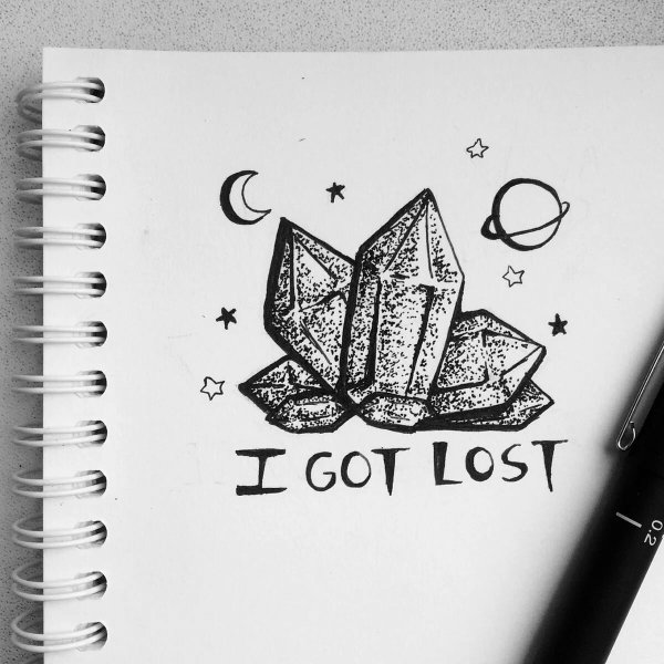 Рисунки чёрной ручкой для срисовки