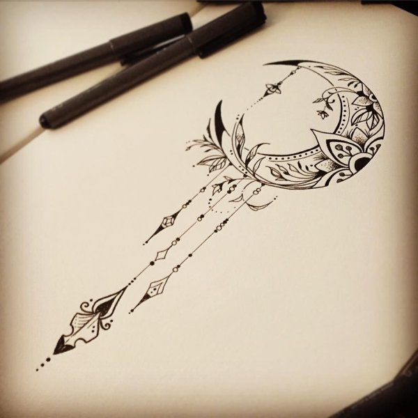 Маленький эскиз тату на палец