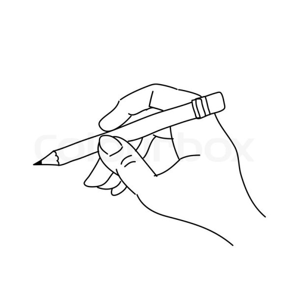 Нарисовать ручку и карандаш