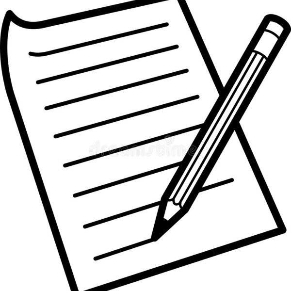 Перьевая ручка сбоку контур