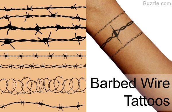 Тату браслет колючая проволока