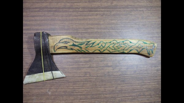 Топор кованый медвежья лапа