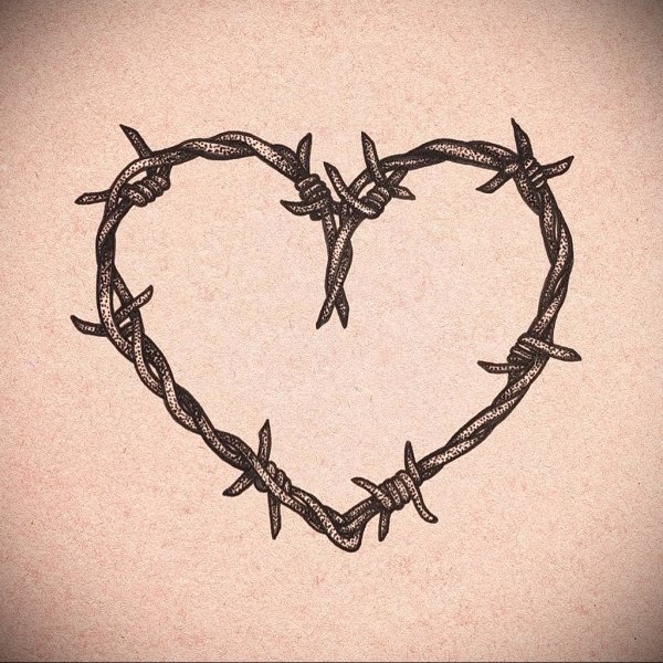 Сердце из колючей проволоки