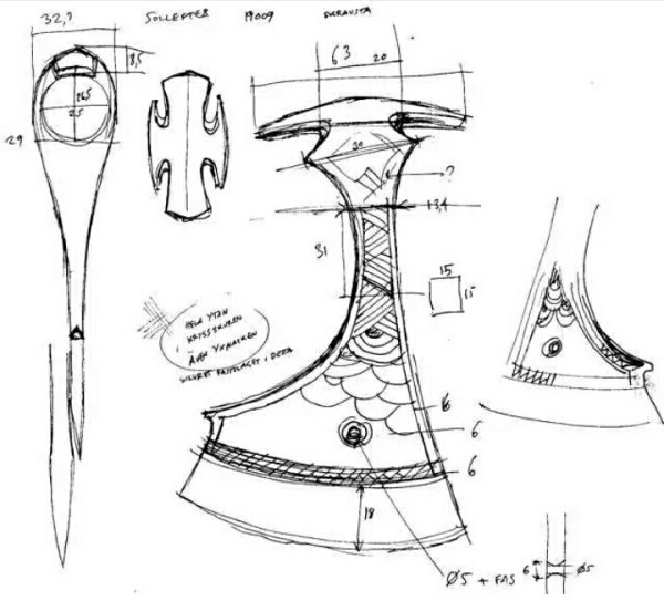Резные ручки для топора