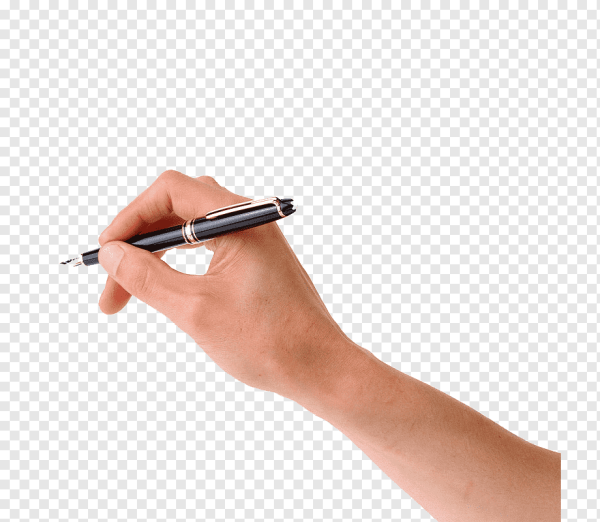 Рука с ручкой