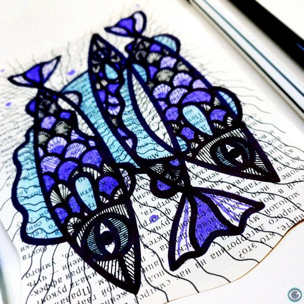 Успокаивающее рисование в стиле зенарт