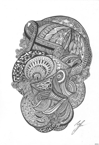 Узоры капиллярной ручкой