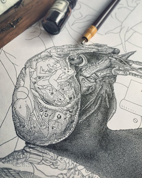 Мандалы цветными ручками