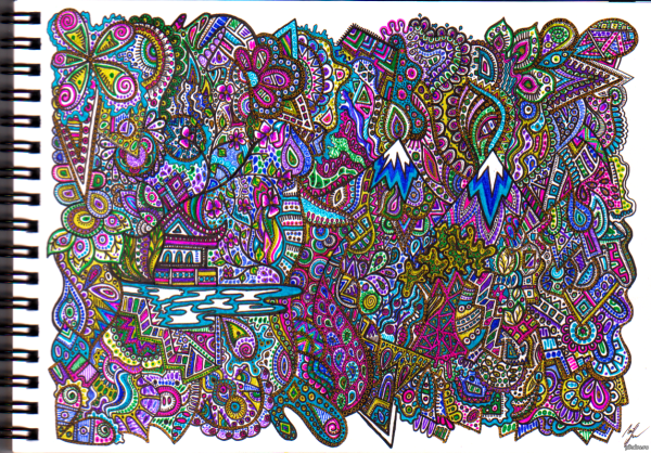 Скетчи капиллярной ручкой