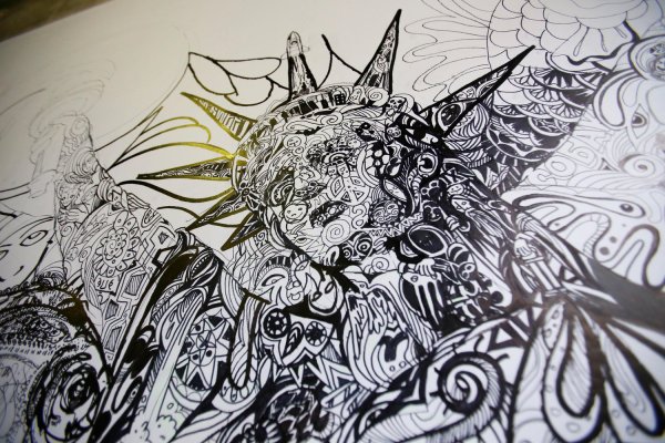 Мандала ручкой