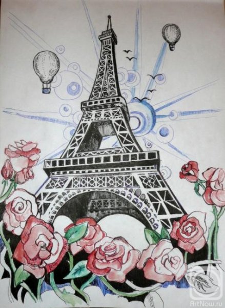 Париж карандашом красиво