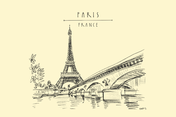 Париж карандашом