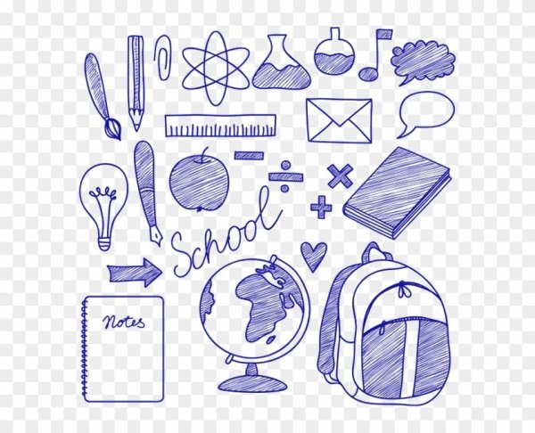 Маленькие рисунки в тетради