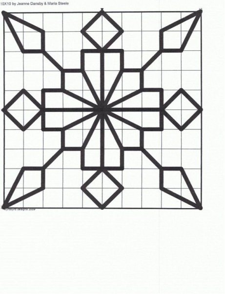 Геометрический орнамент клетка