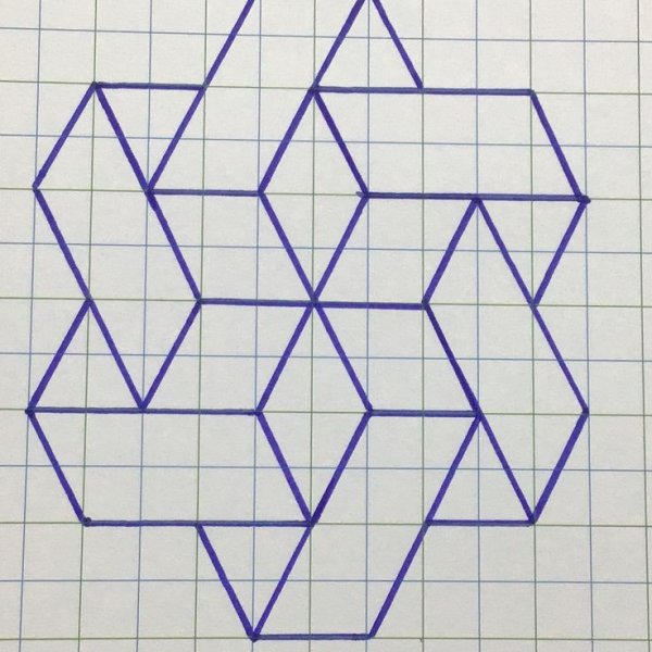 Геометрические фигуры по клеточкам