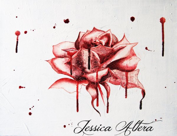 Кровь рисунок карандашом