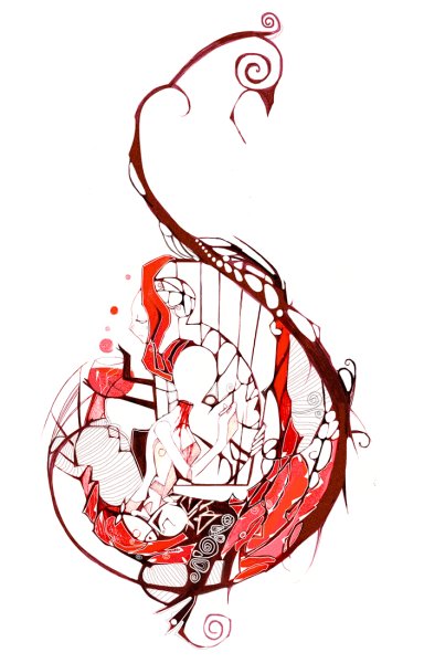 Красные тату эскизы