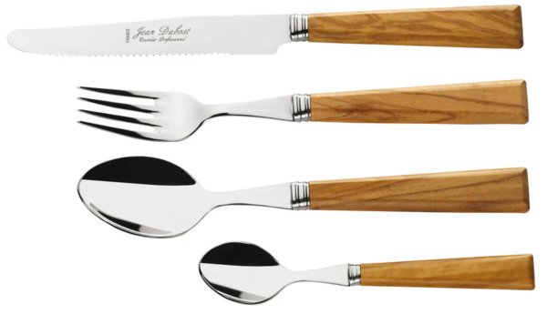 Столовые приборы вид сверху