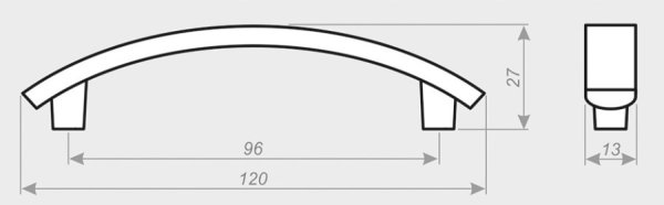 Ручка мебельная linea 1005