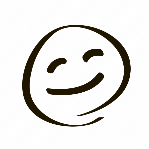 Смайлик нарисованный от руки