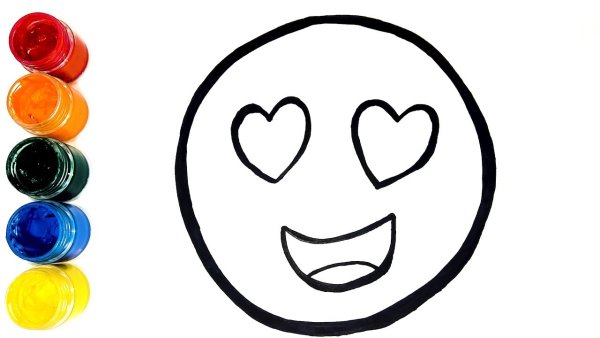 Рисунки смайлики для срисовки