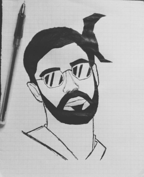 Мияги портрет рисунок