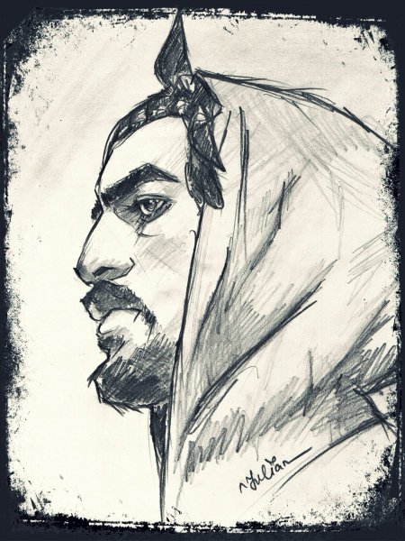 Мияги портрет рисунок