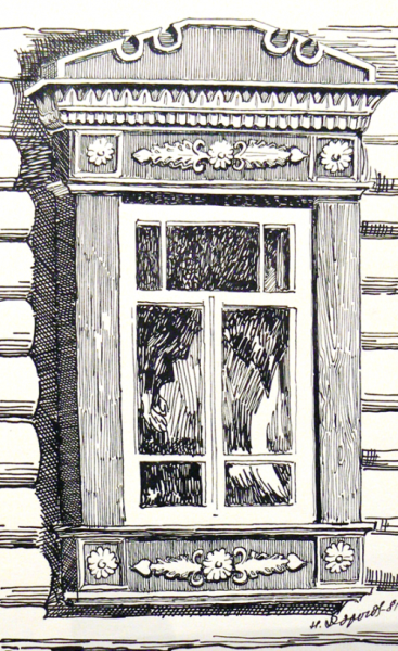 Наличники в графике