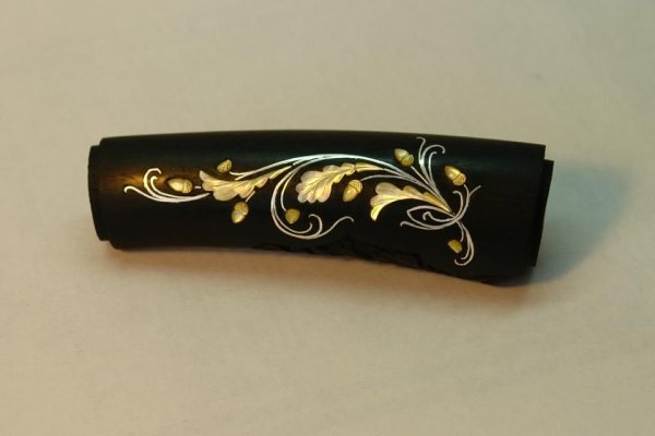 Инкрустация рукояти ножа проволокой