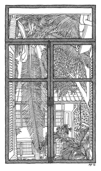 Окно карандашом