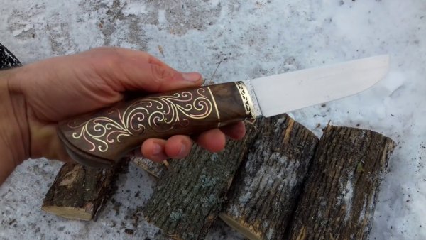 Инкрустация рукояти ножа своими руками