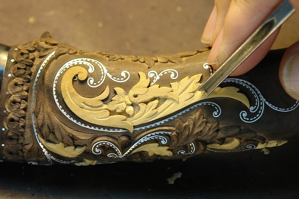 Тульская всечка орнамент