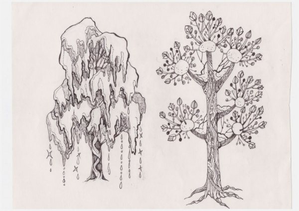 Образ дерева в графике