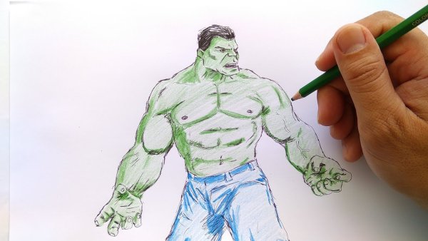 Халк из 3д ручки